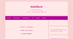 Desktop Screenshot of manda.se